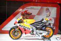 Ook de motor van Moto GP wereldkampioen Marquez was aanwezig.
